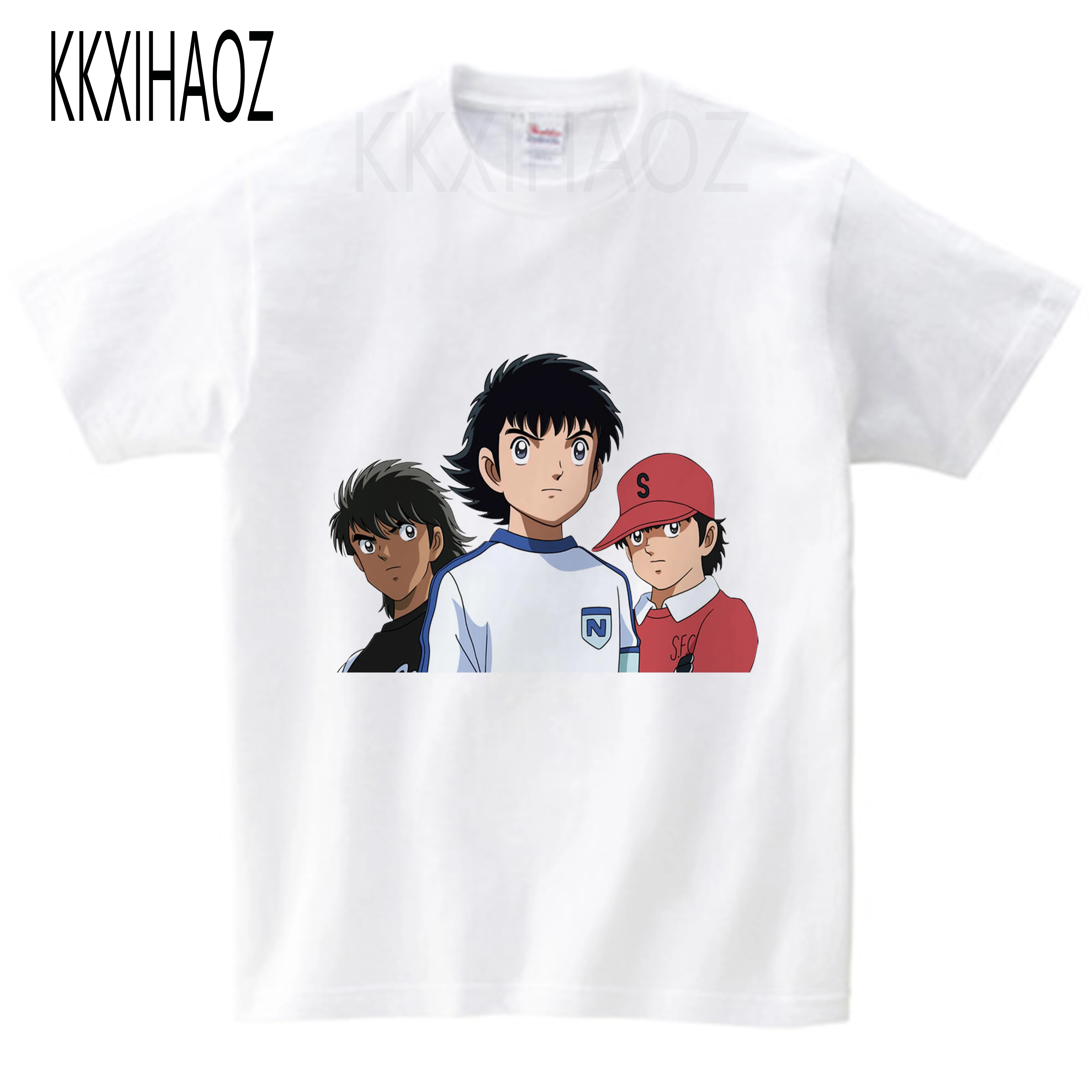 JP Аниме капитан Цубаса футболка костюм Tsubasa Ozora Nankatsu футболка с короткими рукавами для маленьких подростков одежда для мальчиков повседневные топы NN
