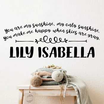 

DIY Art sunshine happy Stickers Home Decoration Nordic Style Home Decoration Pvc Wall Decals Room Decoration