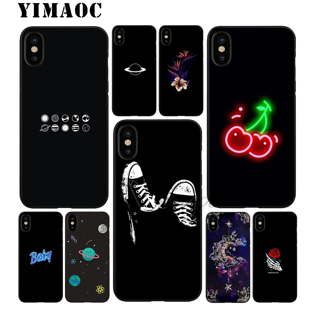 Мягкий силиконовый чехол YIMAOC для iPhone X или 10 8 7 6 6S Plus 5 SE Xr Xs Max |