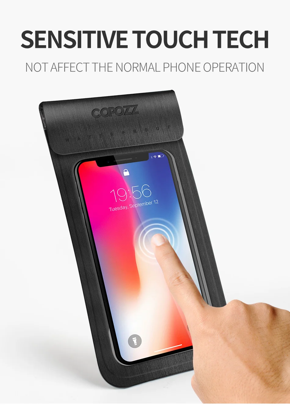 COPOZZ водонепроницаемый чехол для телефона для iPhone X/8/7/6 S Plus/samsung S7 для плавания и подводного плавания, лыжного спорта, дайвинга, подводного плавания, чехол для мобильного телефона