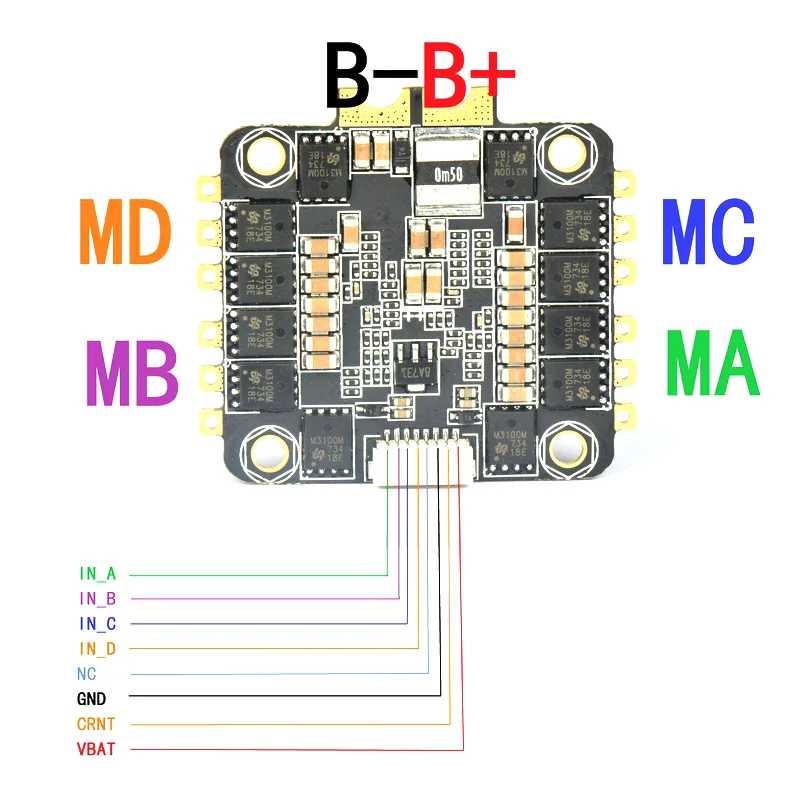 Edición especial REV35 35A BLheli_S 3-6 S 4 en 1 ESC Sensor de corriente incorporado para carreras RC Racer asistente para Dron