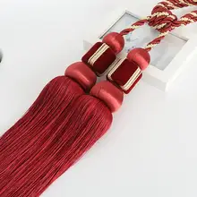 Сельская Высококачественная занавеска с двойным шариком для штор веревка, завязанная настенный крючок для занавесок с пряжкой, аксессуары для аксессуаров