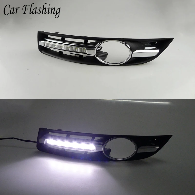 

Car Flashing 2Pcs For VW Volkswagen Passat B6 DRL 2005 2006 2007 2008 2009 2010 2011 Car DRL Daytime Running Light fog lamp