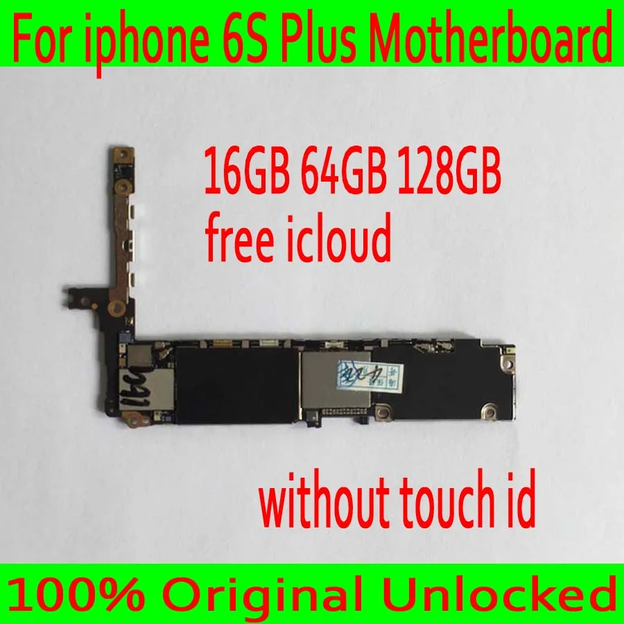 

16GB/64GB/128GB for iphone 6S Plus Motherboard without Touch ID,Original unlocked for iphone 6S Plus Logic board,with IOS System