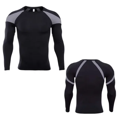 t shirt gery 4 шт. Для мужчин, для тренировок, фитнеса спортивные костюмы бег Для мужчин спортивные костюмы, комплект из Костюмы спортивный костюм сжатия Для мужчин спортивные костюмы - Цвет: t shirt gery