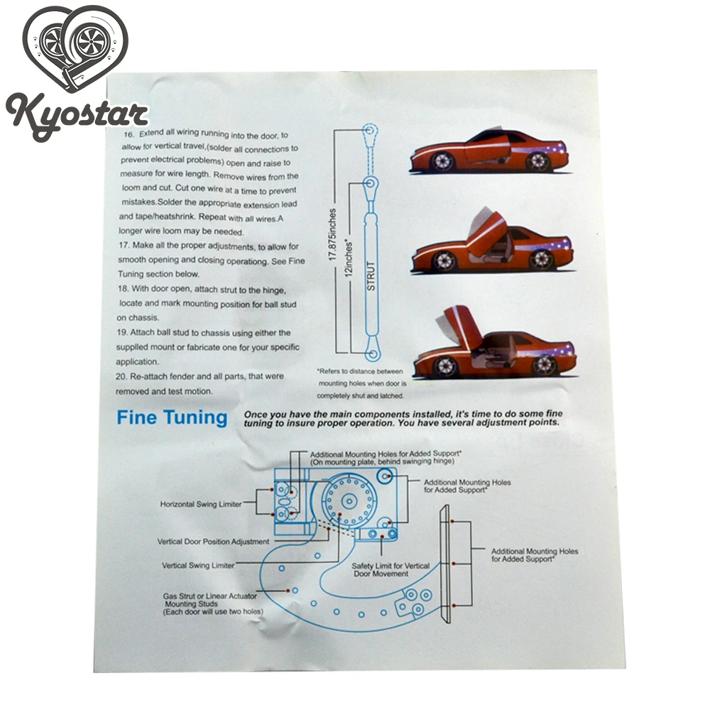 Универсальные ножницы двери Вертикальный Lambo дверной комплект для автомобилей