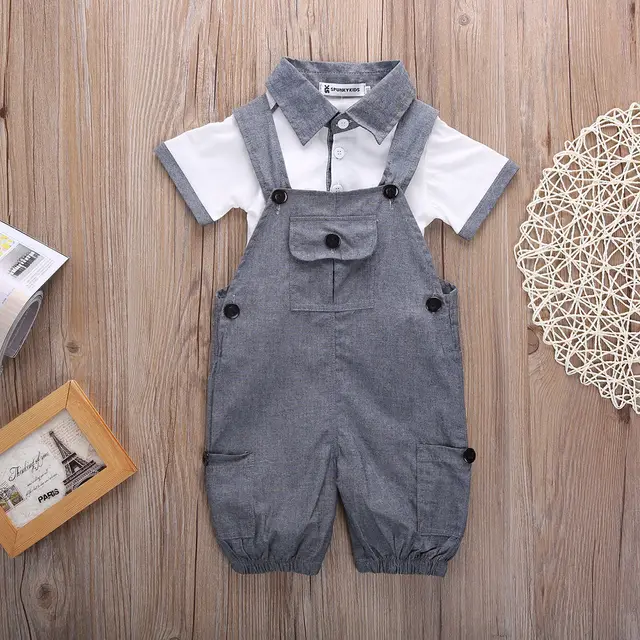 baby boy dungaree set