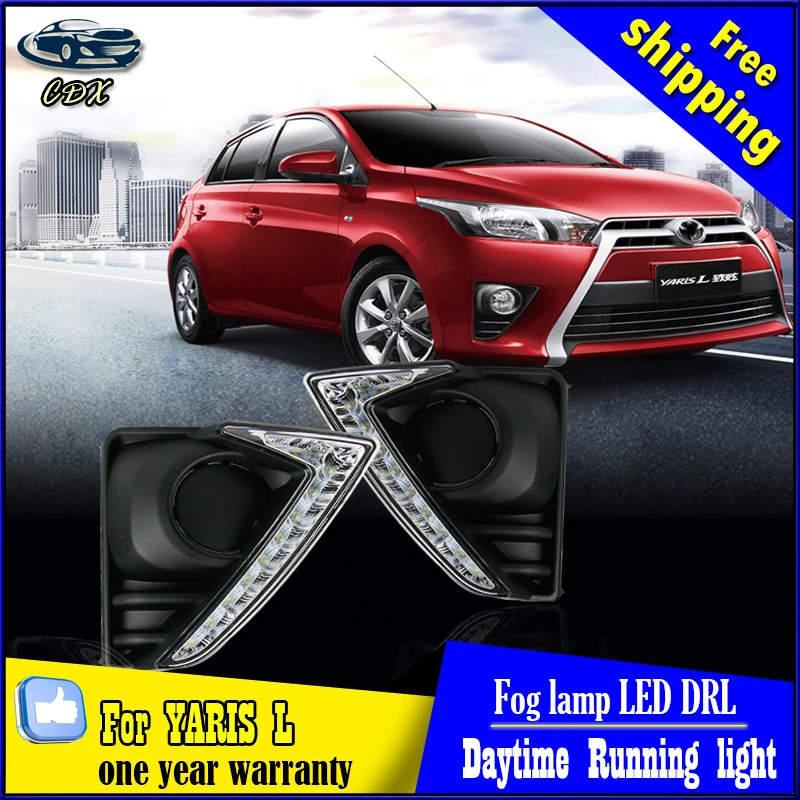 High Quality!2014 2015 YARiS L Daytime Running Light Fog light LED DRL