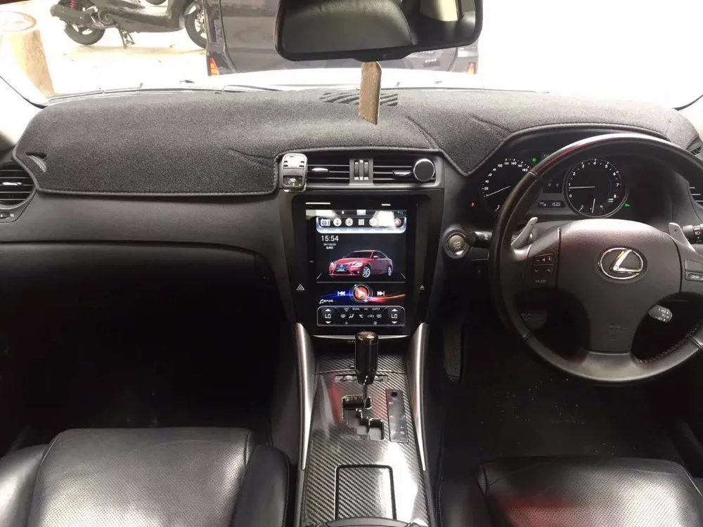 Excellent LaiQi 10.4" Quadcore Car DVD player 1280x768 Vertical Screen Tesla style 32GB ROM Stereo GPS Navigation Radio for Lexus IS250 1
