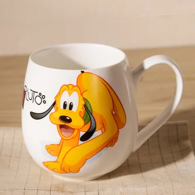 Микки Маус прямая чашка для напитков мультфильм Минни керамические чашки с молочной ручкой кофейная кружка