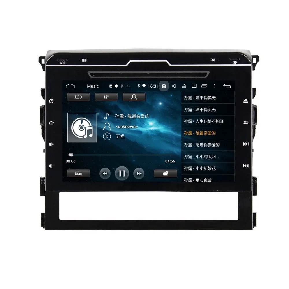Clearance 4GB RAM Octa Core 9" Android 9.0 Car Radio DVD Player for Toyota Land Cruiser 2016 2017 2018 GPS Bluetooth WIFI USB Mirror-link 6