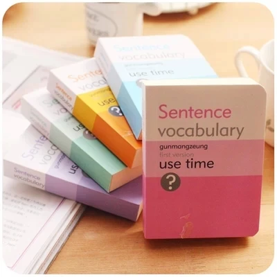 

Thick Notebook Pocket Book words Book Sentence Vocabulary Diary Book Notepad Memo pad School Office Supplies Stationery