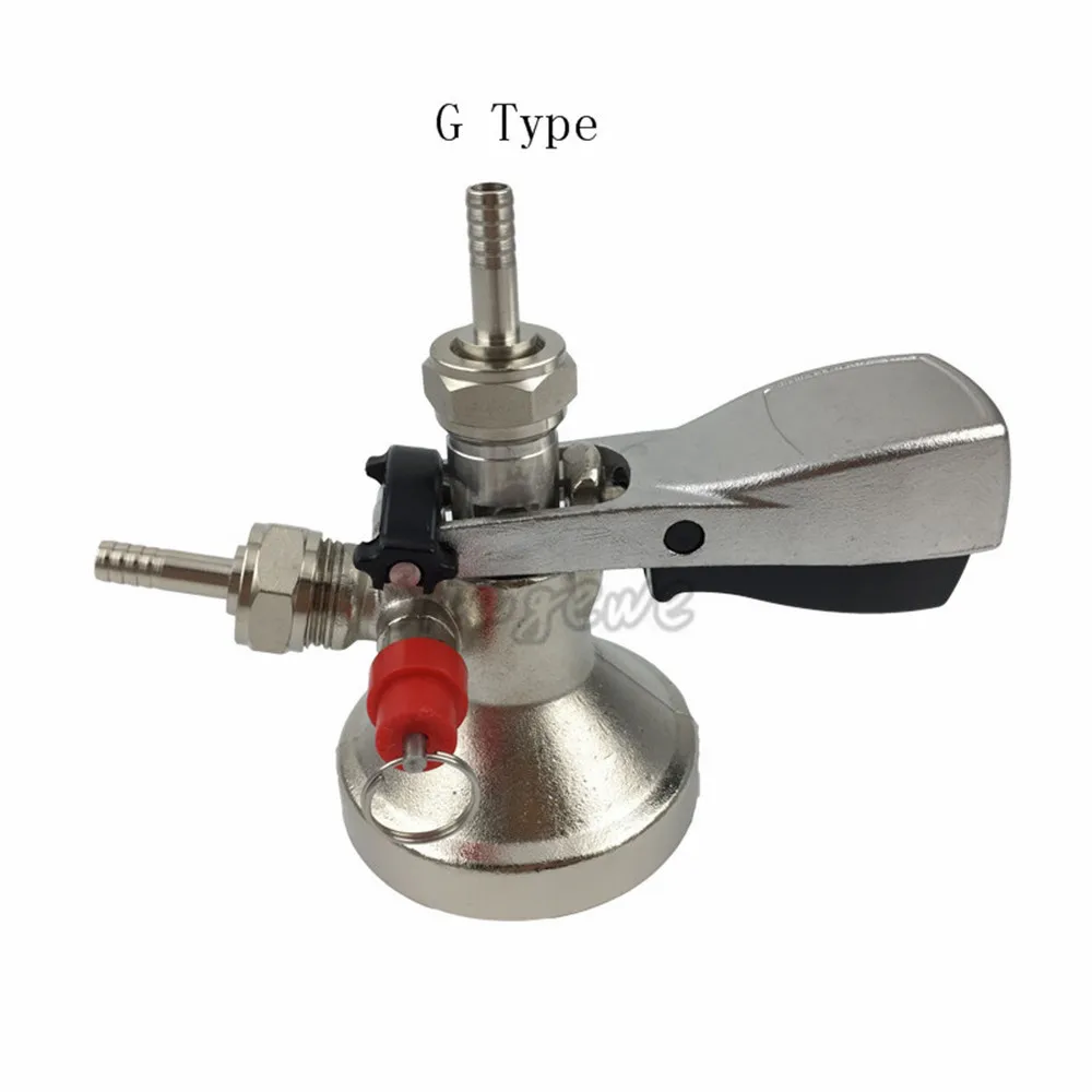 Draft Beer Keg Coupler Beer Tap System Connectors Beer Brewing Dispenser Tap A Type G Type S Type D Type Couplers (7)