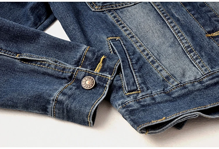 Tamanho grande denim curto casacos 2019 primavera