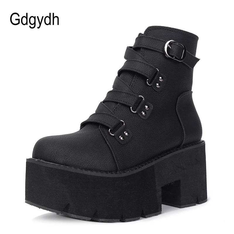 Günstige Kaufen Gdgydh Frühling Herbst Stiefeletten Frauen Plateau Halbschuhe Online Vorfrühling im Jahr 2019 Stile
