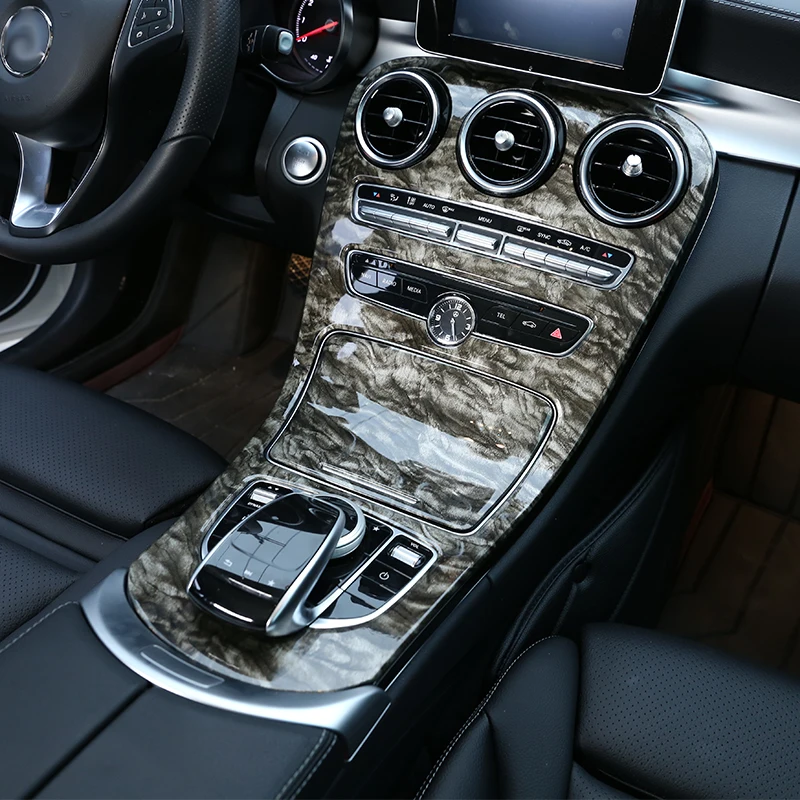 

For Mercedes Benz C Class W205 15-18 For Mercedes-benz GLC-Class X253 2016-18 Marble Color ABS Central Control Panel