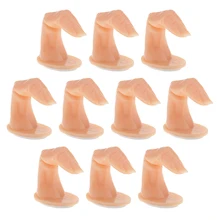 10 штук для ногтей, пластиковая модель для ручного маникюра, инструменты для начинающих