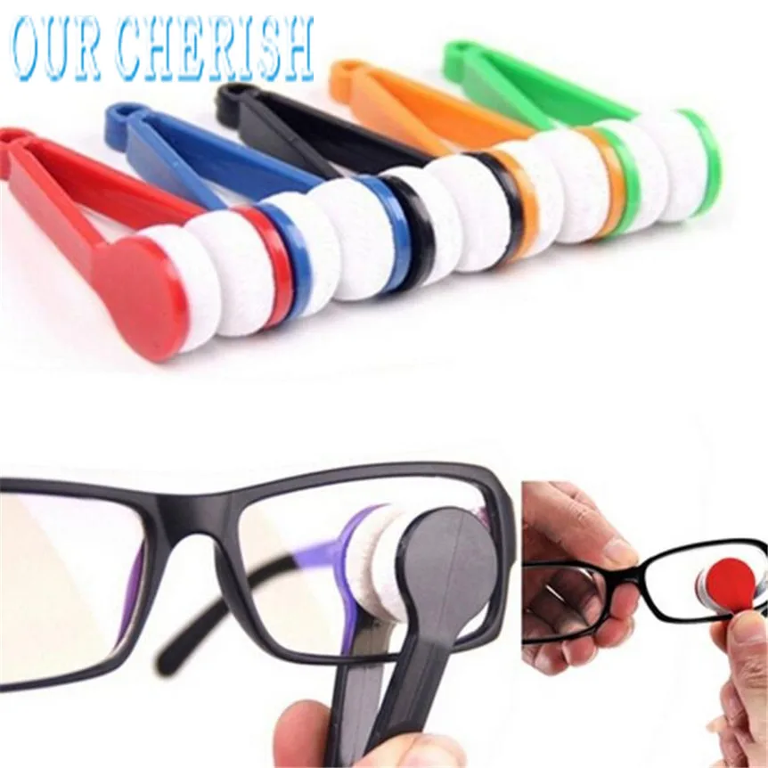 

lovely pet cleaning slippers ano de prato Napkins Glasses Sunglasses Eyeglass Spectacles Cleaner Brush Wiper Wipe Kit oct14