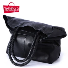 BVLRIGA 100% bolso de cuero genuino mujeres de los bolsos diseñador bolsos de las mujeres famosas marcas de lujo top-mango bolsas hombro de las mujeres