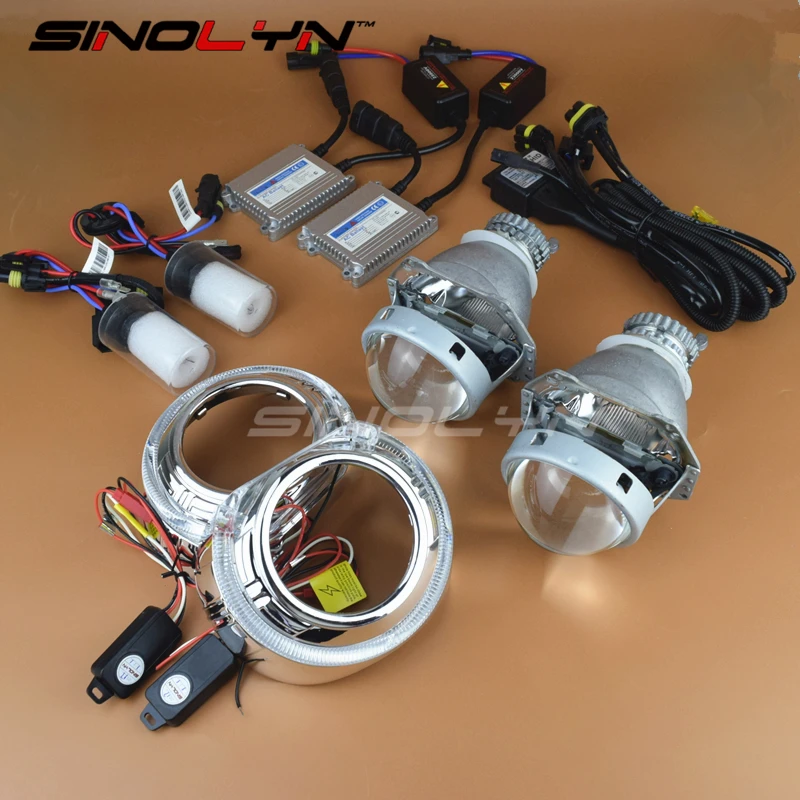 SINOLYN Top 3.0'' HID Bixenon Projector Lens Headlight Retrofit Lenses