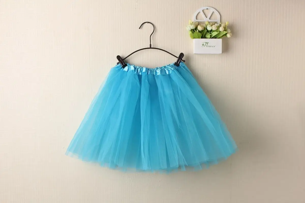 Adult/Women Tulle Dancewear Tutu Ballet Pettiskirt Princess Party Skirt - Цвет: sky blue