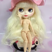 9 jointt тело обнаженные куклы Блит белые волосы тело подходит для всех Блайт головы