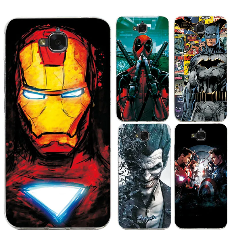 

For Huawei Honor 4C Pro 5.0" Case Cover Charming Marvel Avengers Captain America Iron man Fundas Capa For Huawei Honor 4C Pro