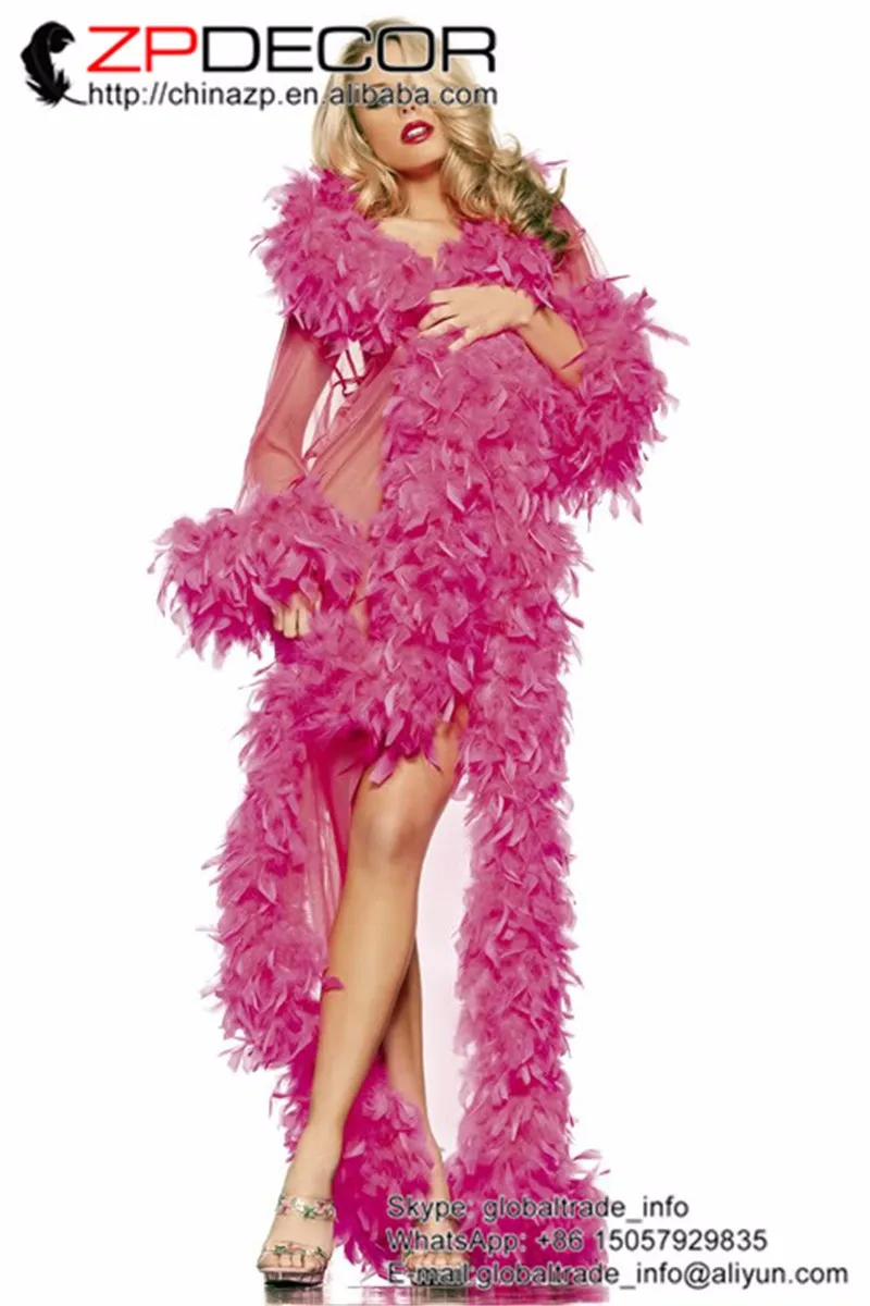 turkey chandelle feather boa (4)