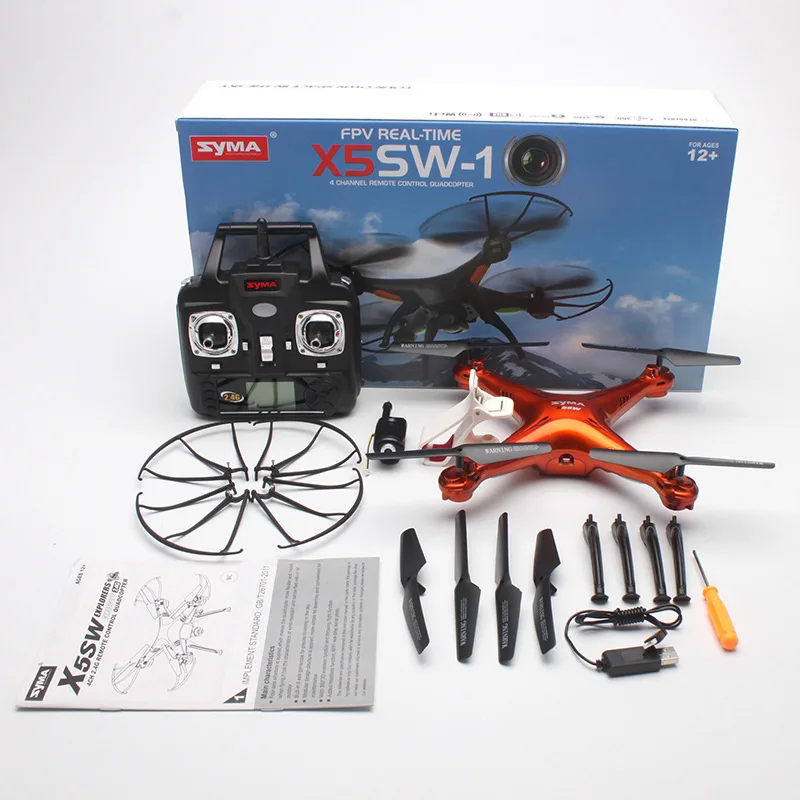 Professional Drones SYMA X5SW Drone With Wifi FPV Camera RC Helicopter RC Quadcopter Syma X5C Quadrocopter Upgraded Version