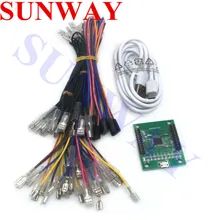 DIY 2 игроков аркадные игры; usb контроллер-кодировщик Поддержка PS3 ПК Raspberry Pi для аркада комплектующие для игровых автоматов