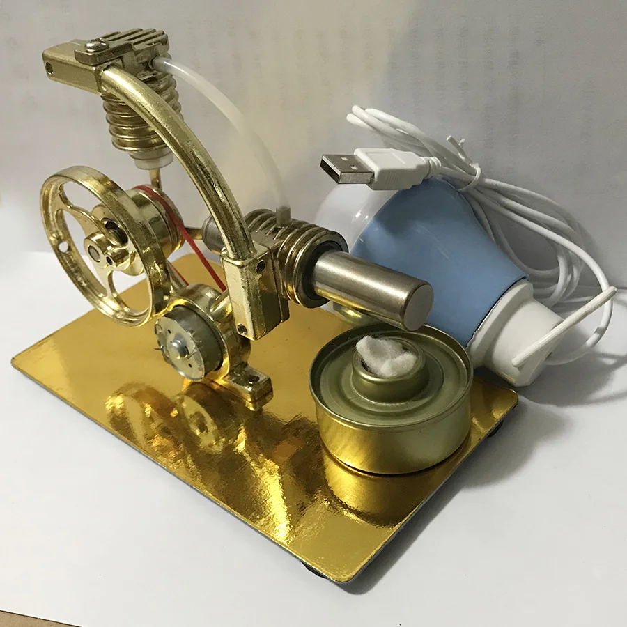 

Mini Stryn engine miniature model steam power technology small production small power generation Ming experimental toys
