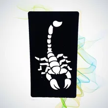 Скорпион Водонепроницаемый Полые трафареты татуировки девушка мужской боди-арт ноги руки татуировки шаблон паста для хны конусов живопись