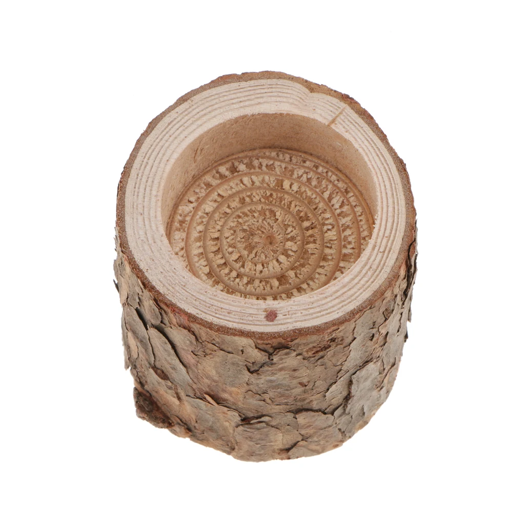 Natural Tree Branch Stump Wooden Candle Holder Tea Light Holder For Candlelight Dinner Decora 5x5x5cm