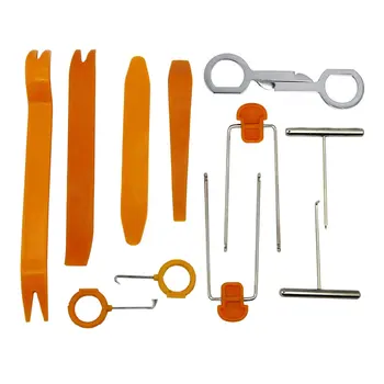 

12pcs/set Portable Vehicle Dash trim tool Car Door Panel Audio Dashboard Dismantle tools Install Kit plastic Hand tool Refit Set