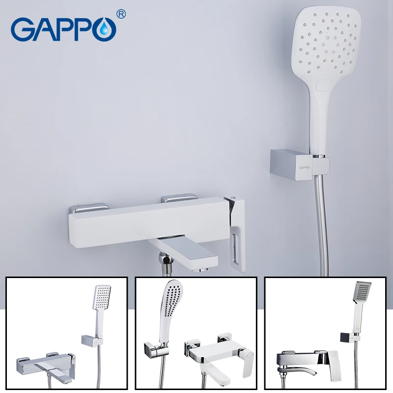 Billig Gappo chrom messing hause dusche armaturen bad dusche wasserfall dusche köpfe chrome mixer wasserhahn bad dusche set