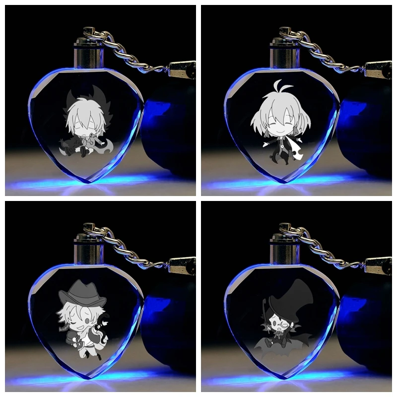 

IVYYE SERVAMP Heart shaped Anime LED Key Chains Figure Keyring Crystal Toy Keychain Light Keyholder Unisex Gifts NEW