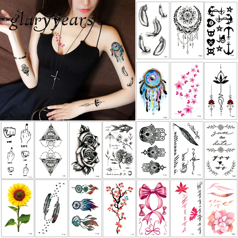 Временные водостойкие тату наклейки для боди арта 5 шт./компл. 10 5*6 см|tattoo sticker|tattoo