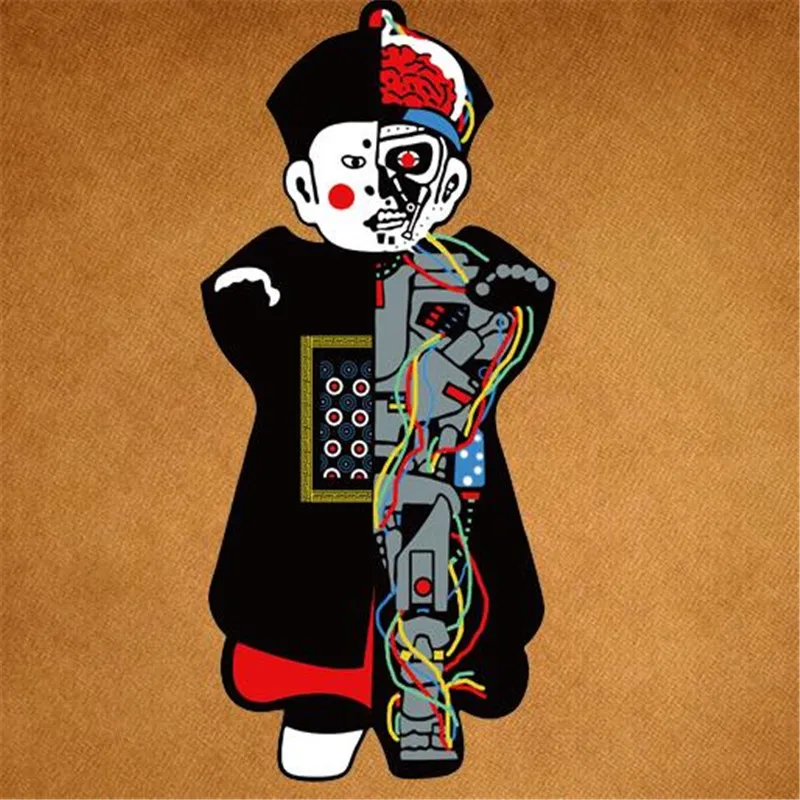 

Spoof Street Icon Women Men Clothes 260mm Zombie Iron on transfer Printing Patches for clothing T-shirt Patch DIY 3D Stickers