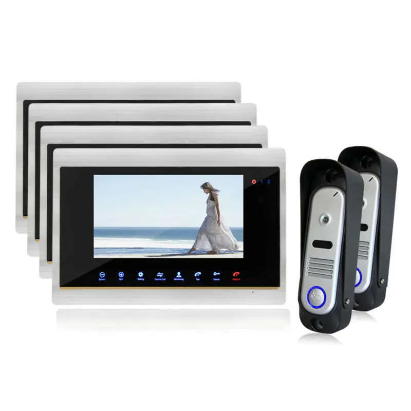 Homefong Video font b Door b font Phone With Handsfree Dual way Intercom and Indoor Monitoring
