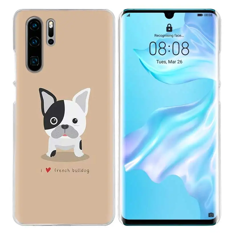 Чехол с французским бульдогом для huawei P20 P30 P Smart Nova 4 3i P10 P9 P8 mate 10 20 lite Pro Mini жесткий чехол для телефона из поликарбоната - Цвет: 03