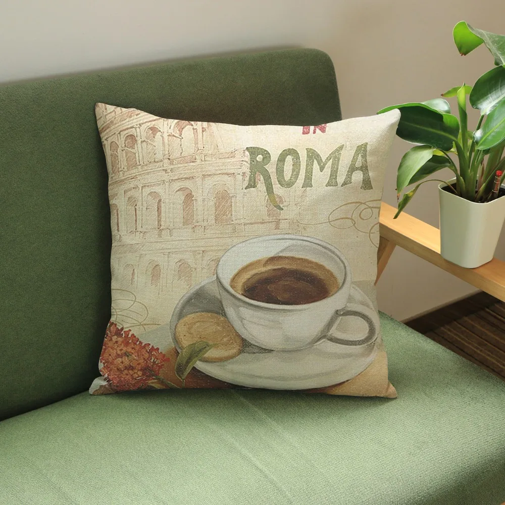 Европейский десертный стиль подушка кремовый торт принт квадратные подушки