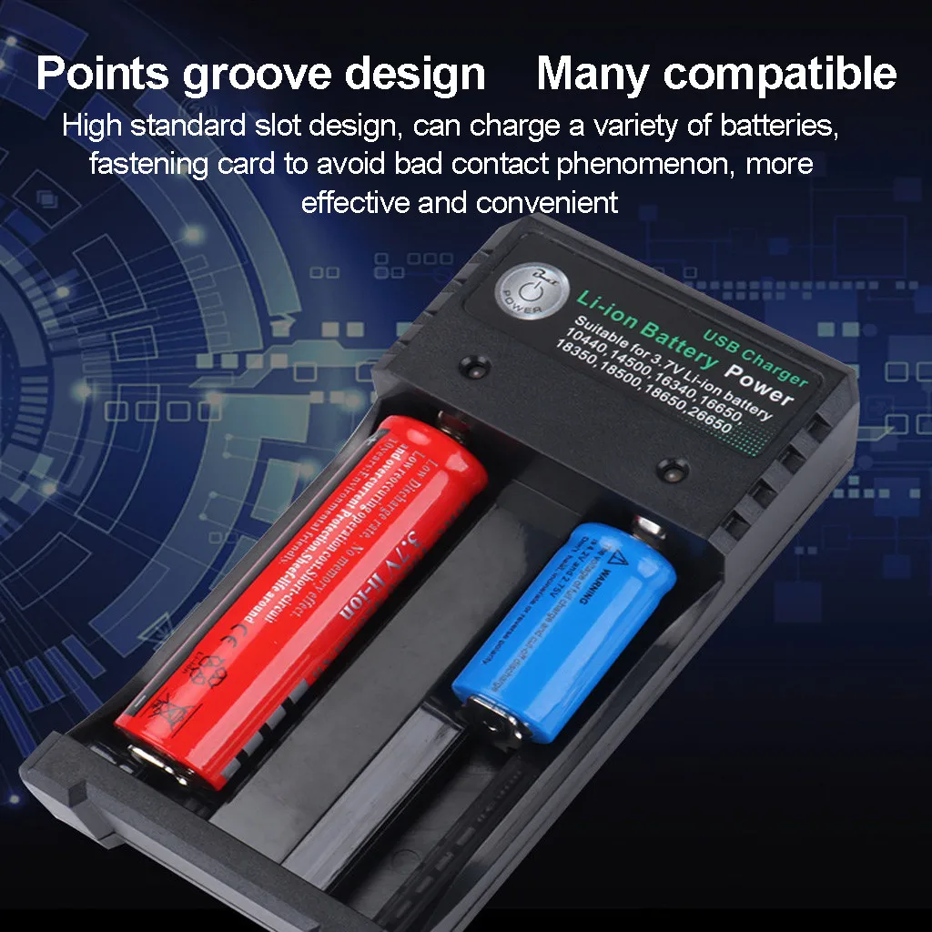 Универсальный Батарея Зарядное устройство для Перезаряжаемые батареи 10440 18350 18650 16340 Подставка для зарядки