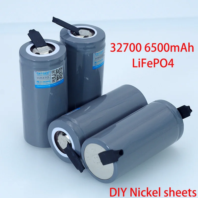 1-12PCS 3.2V 32700 6500mAh LiFePO4 Battery 35A Continuous Discharge Maximum 55A High power battery+Nickel sheets | Электроника