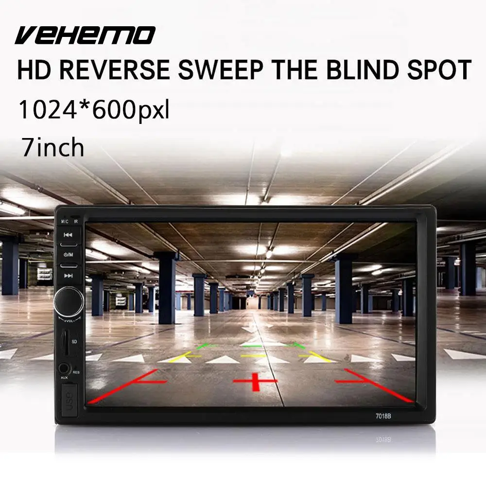 Vehemo сенсорный экран без камеры USB/TF/AUX автомобиля MP5 плеер Bluetooth обратный мониторы