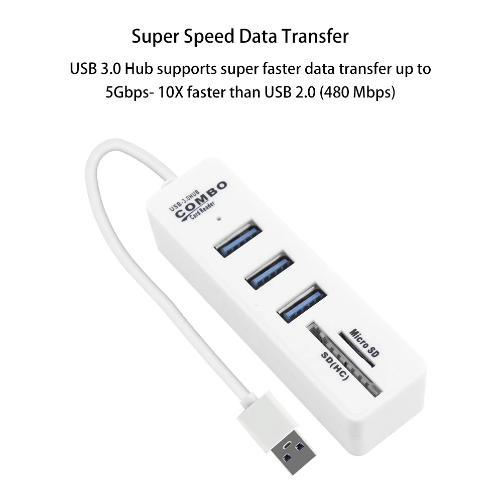 usb hub with card reader 