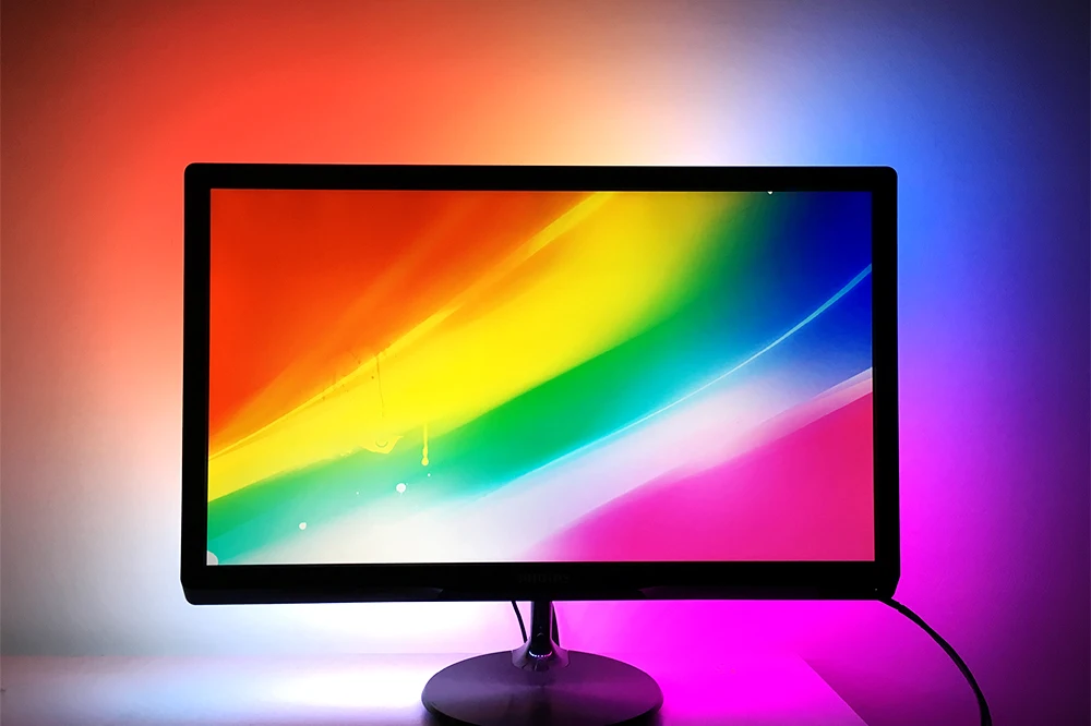 Ambilight ТВ USB Адресуемая WS2812B 5 в Светодиодная лента 5050 RGB цвет мечты для компьютера ТВ Настольный экран подсветка 1 м 2 м 3 м 4 м 5 м