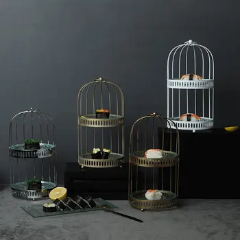 

gold cage stand cake decorating stencil baking accessories