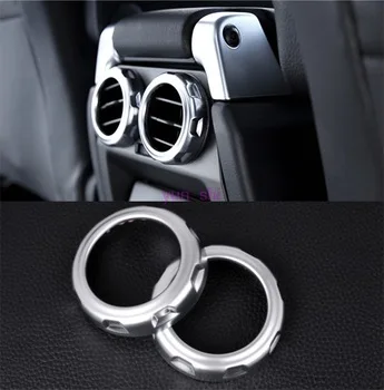 2 pcs ABS Chrome Car Rear Air Outlet Vent Ring Decoration Sticker Car-styling For Land Rover Discovery 4 / 3 Range Rover Sport