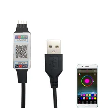 5 В USB светодиодный RGB контроллер Bluebooth мощность для ТВ ПОДСВЕТКА Красочный светодиодный RGB контроллер пульт дистанционного управления светильник Magic Home