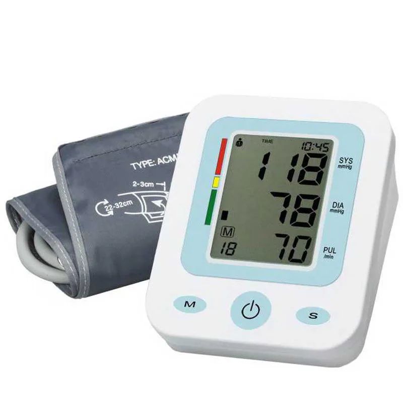 

U80AH LCD Digital Display Fully Automatic Wrist Monitor BPM Measuring Blood Pressure Cuff Pulse measurement Free shipping
